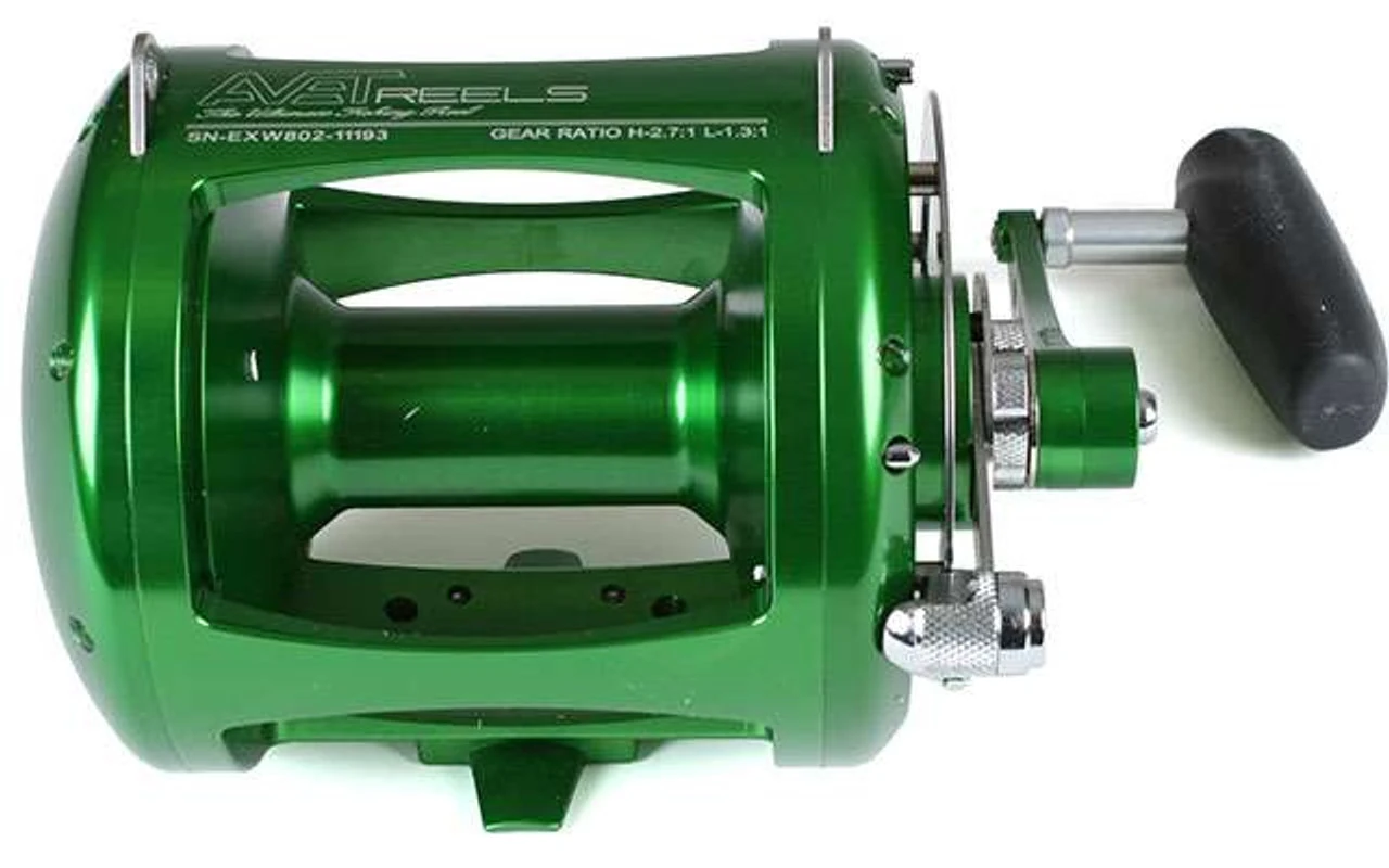 Avet EXW 80/2 Two-Speed Lever Drag Big Game Reel Green 3 Avet EXW 80/2 Two-Speed Lever Drag Big Game Reel Green - Image 3