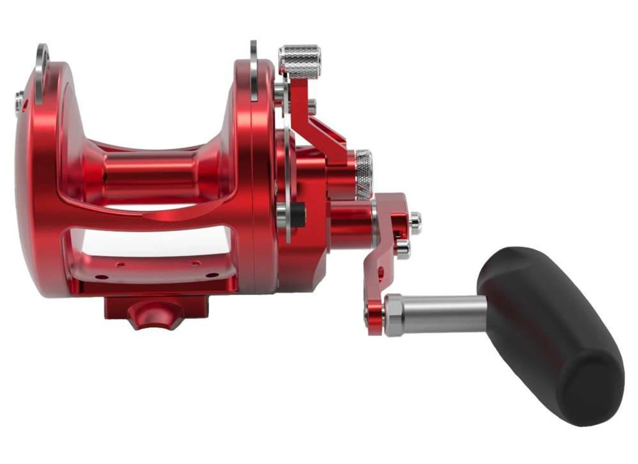 Avet HXW Raptor 3-Speed Lever Drag Casting Reel- Red 2 Avet HXW Raptor 3-Speed Lever Drag Casting Reel- Red - Image 2