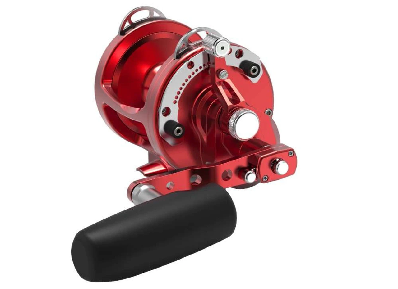 Avet HXW Raptor 3-Speed Lever Drag Casting Reel- Red 1 Avet HXW Raptor 3-Speed Lever Drag Casting Reel- Red