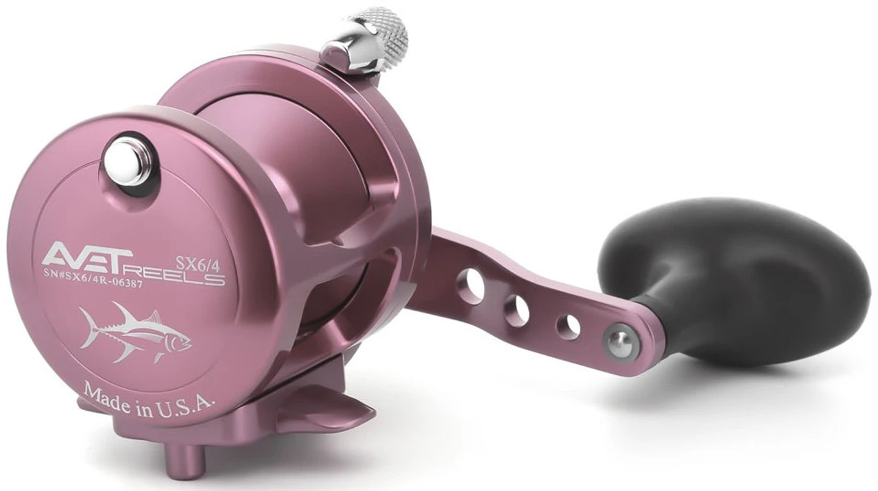 Avet SX 6/4 2-Speed Lever Drag Casting Reel - Pink 1 Avet SX 6/4 2-Speed Lever Drag Casting Reel - Pink