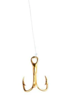 Eagle Claw 673 Treble Snelled Hooks W/ 18 Inch Line