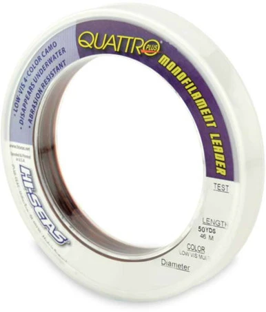 Hi-Seas Quattro Plus Low-Vis Camo Leader 50 Yd. Coil 1 Hi-Seas Quattro Plus Low-Vis Camo Leader 50 Yd. Coil