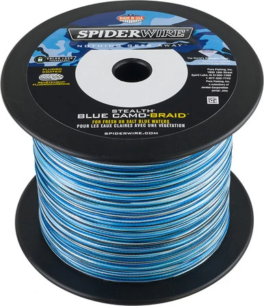 Spiderwire Stealth Blue Camo Braid 3000yd Spools 1 Spiderwire Stealth Blue Camo Braid 3000yd Spools